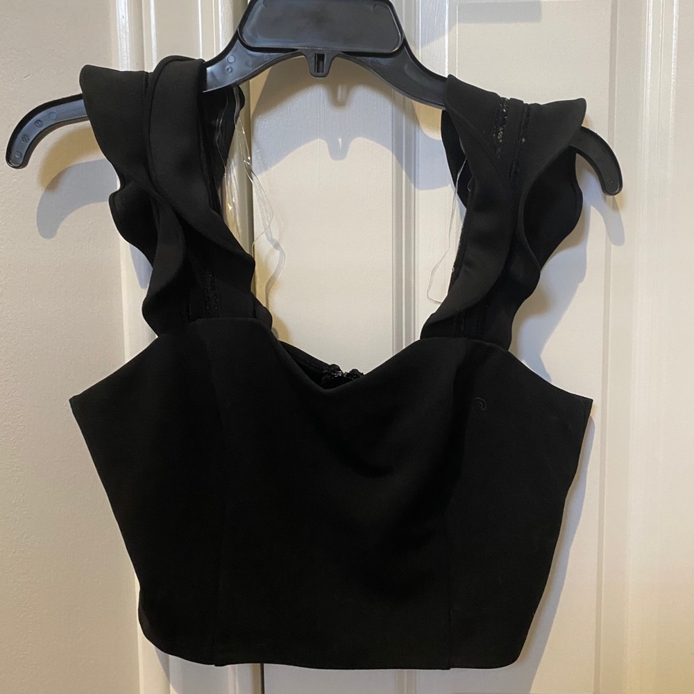 Black crop top